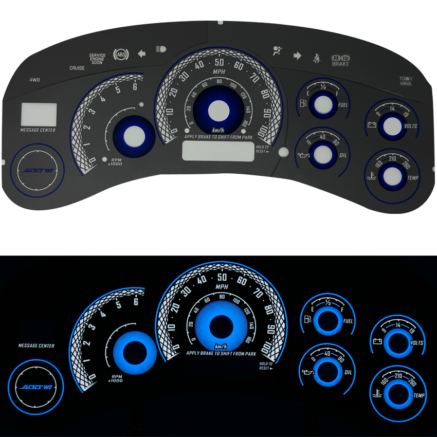 Silverado / Suburban/ Sierra/ Yukon/ Tahoe Overlay Face Gauge 99